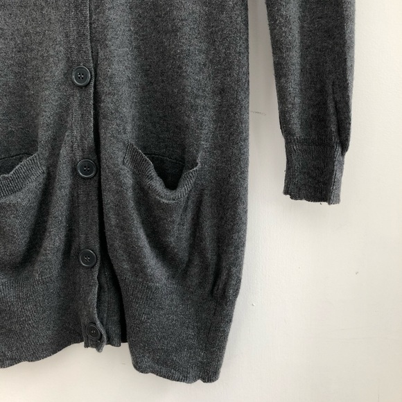 H&M LONG GRAY CARDIGAN - Picture 3 of 6